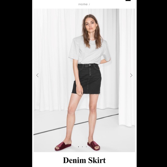 Black denim skirts - Picture 5 of 7